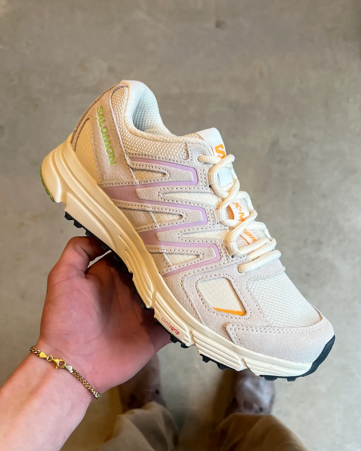 X-Mission 4 Suede - Vanilla Ice/Orchid Bloom/Blazing Orange